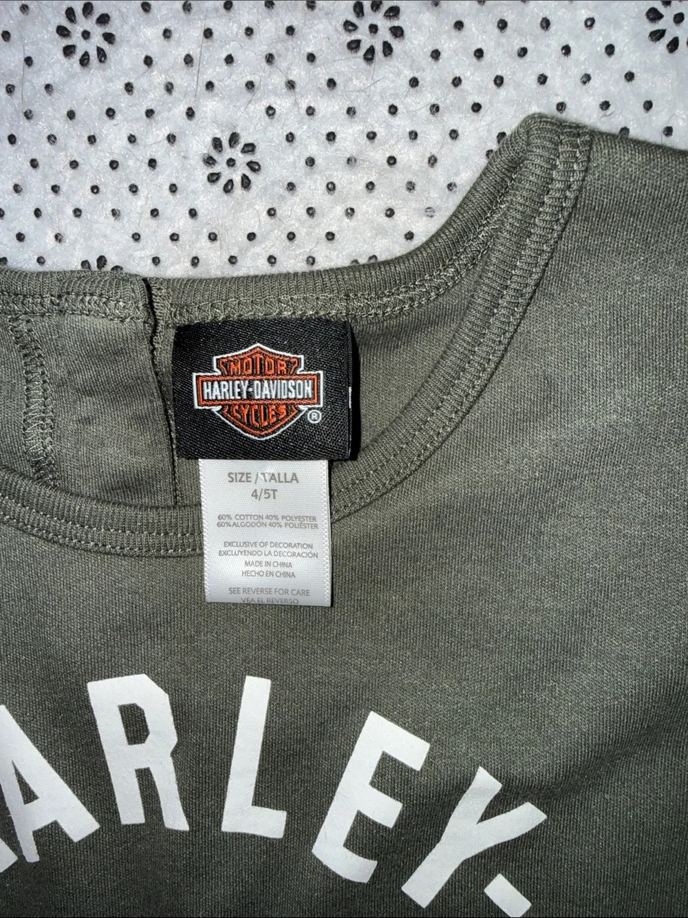 🛍CUTE Little GIRLS HARLEY DAVIDSON ROMPER SIZE 4/5T 🛍